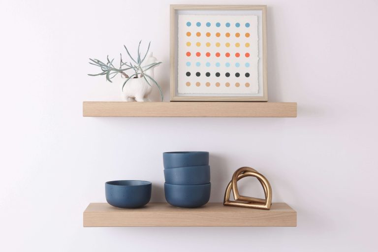 Floating Shelves – White Oak – Unfinished – Accent – Flush Mount – Listing Photo 1