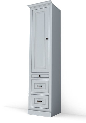 |3| Bookcase with door top/bottom 2 drawers