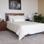 Walnut Stain Bed Frame Photo 2