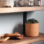 Oak – Oiled Torched Floating Bookshelf 3