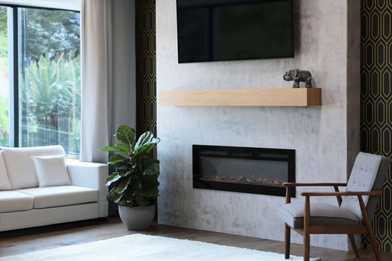 Unfinished Oak Box Mantel AI 1
