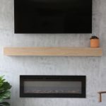 Unfinished White Oak Box Mantel 1