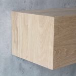Unfinished White Oak Box Mantel 5