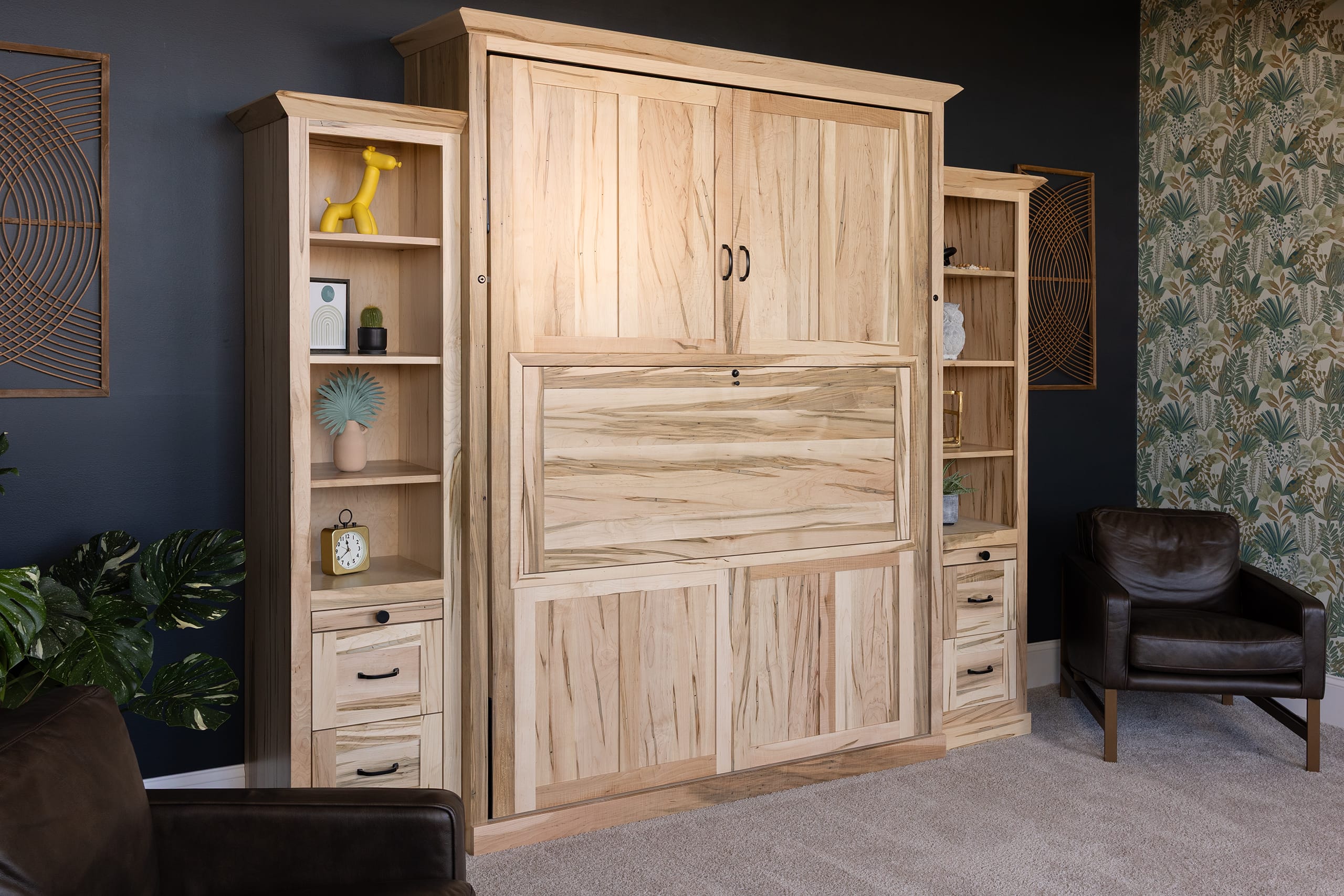 Wormy Maple Drop Down - Bed Up
