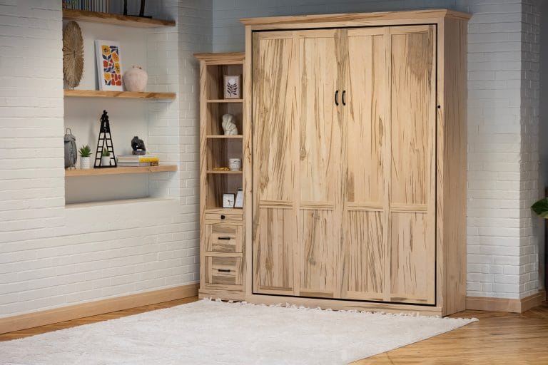 Wormy Maple Murphy Bed