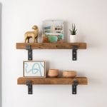 Floating Shelves – Barn Plank – Natural – Accent – Full Bracket – Lifestyle Listing Photo 1
