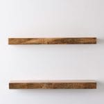 Floating Shelves – Wormy Maple – Accent – Live Edge – Flush Mount – Listing Photo 2
